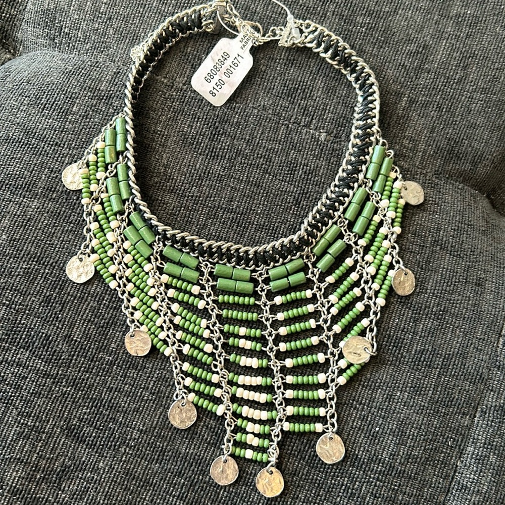 Green Beaded Necklace